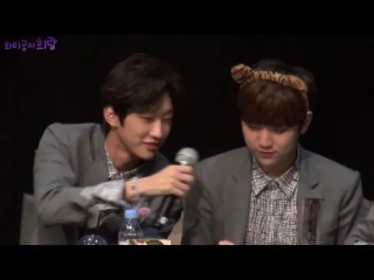 [FANCAM][140222] B1A4 (Jinyoung and Sandeul focus) @ Gangnam Fansign