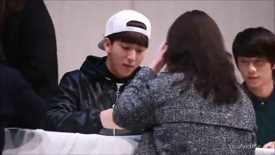 [FANCAM][140219] B1A4 (Baro and Gongchan focus) @ Daejeon Fansign