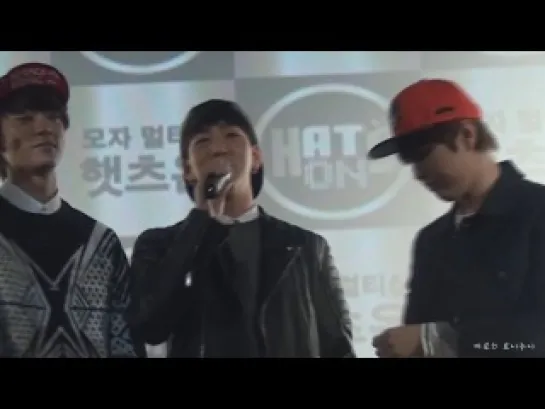 [FANCAM][140217] B1A4 (Baro focus) @ Hats On Fan Sign