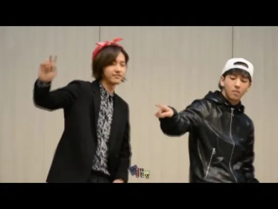 [FANCAM][140219] B1A4 (Baro and CNU focus) @ Daejeon Fansign