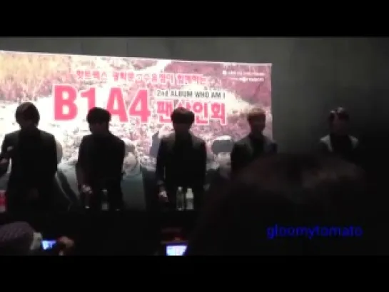 [FANCAM][140124] B1A4 (Jinyoung focus) @ "WHO AM I" 3rd Fansign