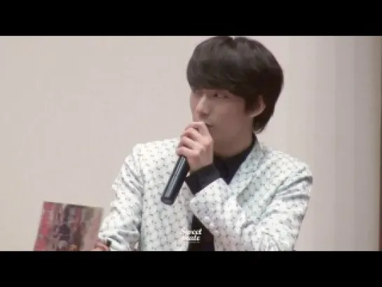 [FANCAM][140209] B1A4 (Gongchan focus) @ 7th FanSign Event at Soundwave Incheon