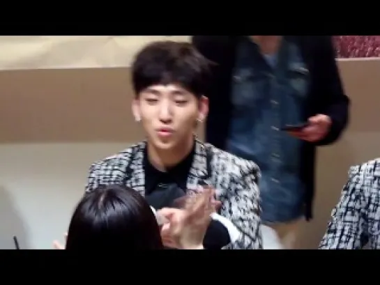 [FANCAM][140208] B1A4 (Gongchan & Baro focus) @ 6th Fansign at Junggu Youth