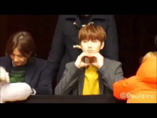 [FANCAM] [140120] B1A4 (Sandeul focus) @ Yongsan Fansign