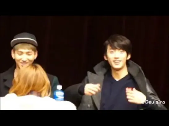 [FANCAM] [140120] B1A4 (Gongchan focus) @ Yongsan Fansign