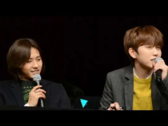 [FANCAM] [140110] B1A4 (Sandeul and CNU focus)@ Yongsan Fansign