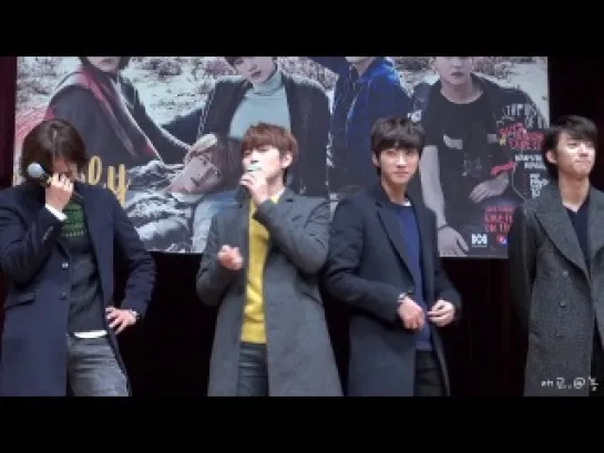 [FANCAM] [140110] B1A4 @ Yongsan Fansign