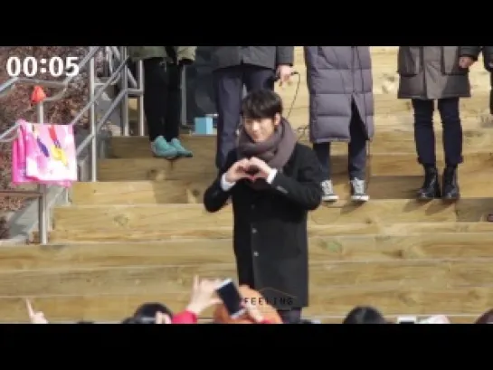 [FANCAM][140119] B1A4 (Gongchan focus) @ Inkigayo Mini Fanmeet