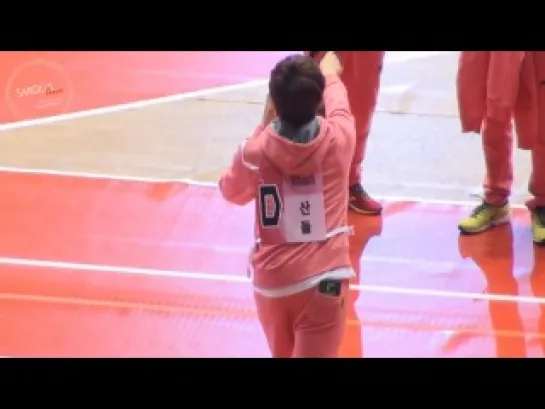 [FANCAM][140113] B1A4 (Sandeul focus) @ Idol Star Athletics Championship