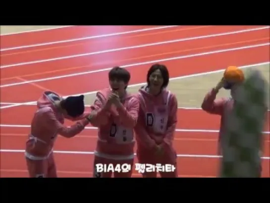 [FANCAM][140113] B1A4 @ Idol Star Athletics Championship