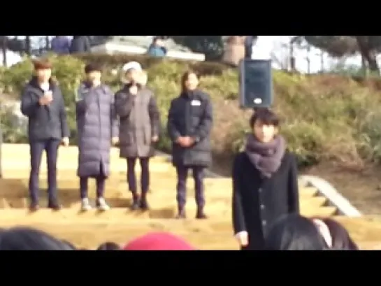 [FANCAM] [140119] B1A4 (Gongchan focus) @ Inkigayo Mini Fanmeet