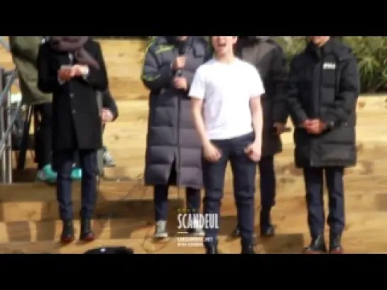 [FANCAM] [140119] B1A4 (Sandeul focus) @ Inkigayo Mini Fanmeet