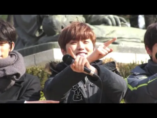 [FANCAM] [140119] B1A4 (Sandeul focus) @ Inkigayo Mini Fanmeet