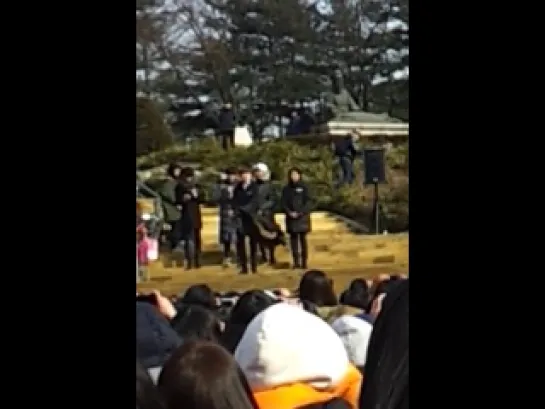 [FANCAM][140119] В1А4 (Sandeul focus)@ Inkigayo Mini Fanmeet