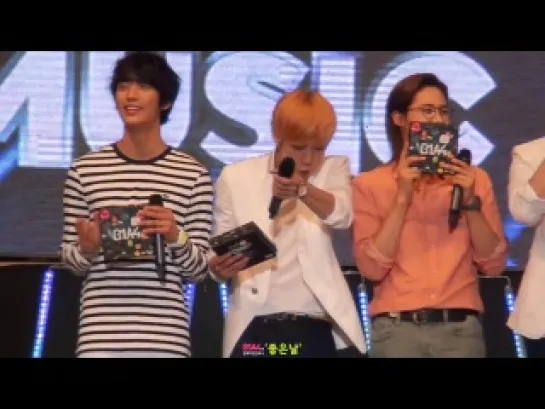 [FANCAM] [130731] @ YSTAR LIVE POWER MUSIC- Gongchan, Jinyoung & CNU