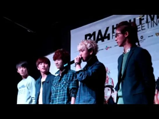 [FANCAM/PRESS] [120930] B1A4’s Hi-5 + fanmeeting in Malaysia