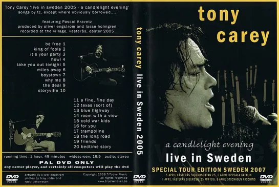 Tony Carey - A Candlelight Evening - Live in Sweden 2005 (2008)