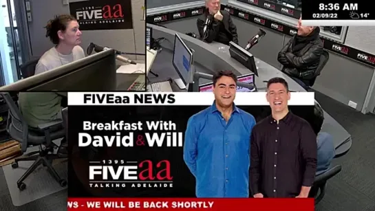 Richard Roxburgh and John Schumann join FIVEaa Breakfast