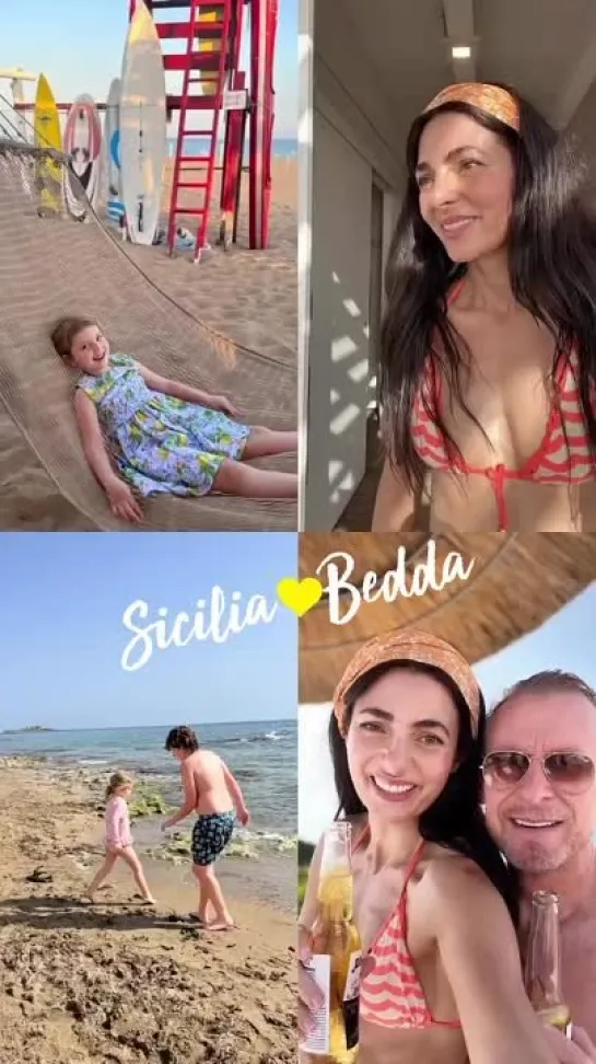 Richard with family on Sicilia