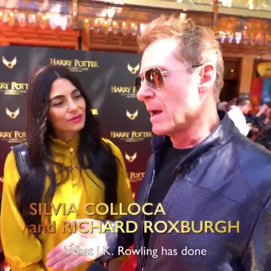 Richard, Silvia and kids on the premiere of Harry Potter and the Cursed Child on Twitter