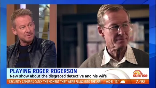 Richard Roxburgh at Sam Armytage on @sunriseon7 (plus sound)