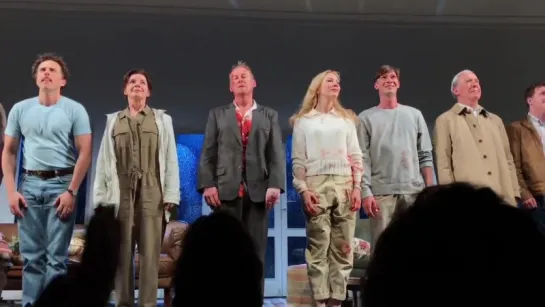 Richard Roxburgh Curtain Call in The Present on Broadway with Cate Blanchett