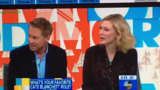 Cate Blanchett and Richard Roxburgh on GMA