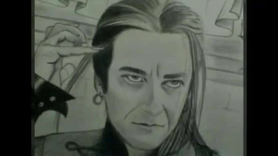 Dracula's drawing from the film 'Van Helsing'