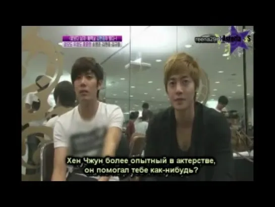 SS501 Kim HyunJoong visit Kim KyuJong practice room [rus sub]