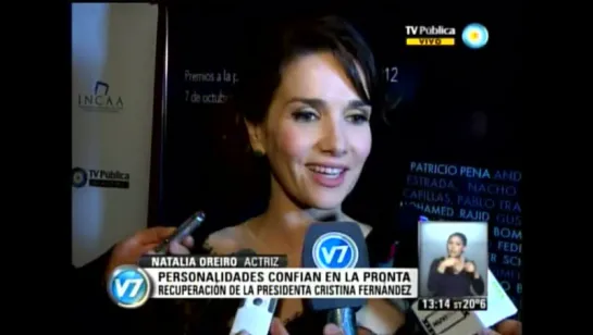 Natalia Oreiro.Premios Condor 2013