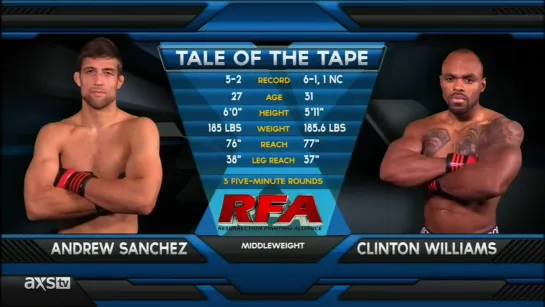 RFA 26 - Andrew Sanchez vs Clinton Williams