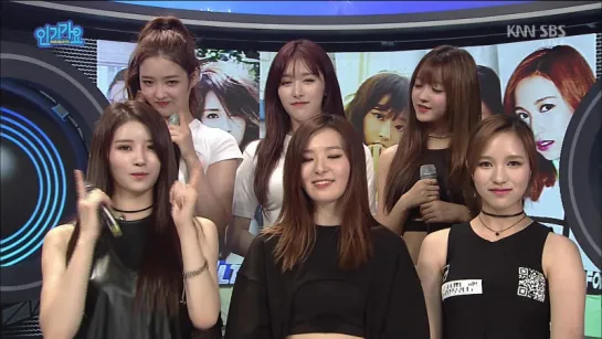 160710 Ultra Dance Festival Interview  Mina, Seulgi, Euijin, Mijoo, YooA, Eunjin @ Inkigayo