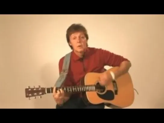 PAUL McCARTNEY Feet In The Clouds (acoustic version) 2007