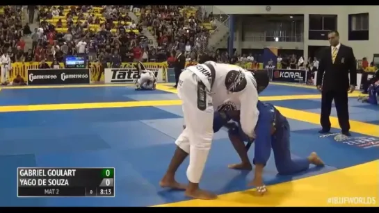 black belts Gabriel Goulart vs Yago De Souza+ #IBJJFWORLD16