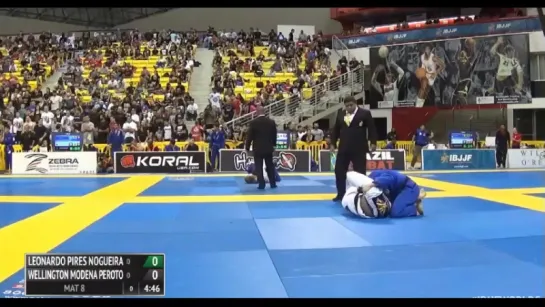 + black b Leo Nogueira vs Wellington Peroto #IBJJFWORLD16