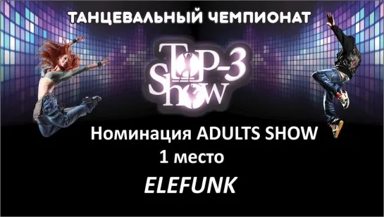 Чемпионат Top-3 Show / Номинация ADULTS SHOW 1 место Команда ЭЛЕФАНК