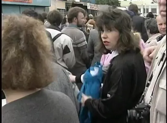 USSR; Street Market in Moscow 1990_