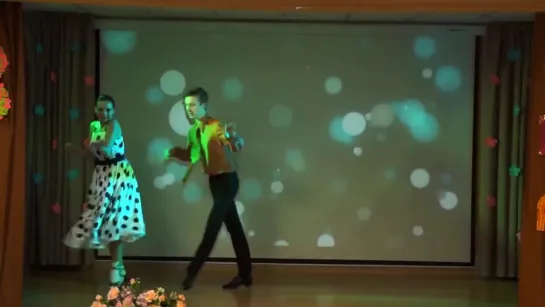 Boogie woogie  Russian couple dancing