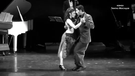 Tango ＂Derecho Viejo＂. Julian Sanchez y Melina Mourino with ＂Solo Tango＂ orchestra. Танго.