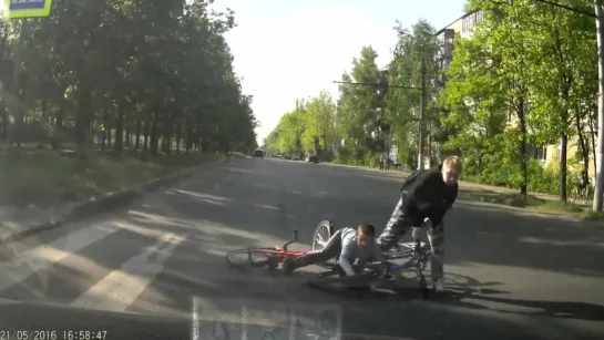 ДТП на зебре в Иванове (21.05.2016)