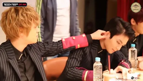 140929 Teen Top On Air - 'Exito' First Fansign Sketch [rus sub]