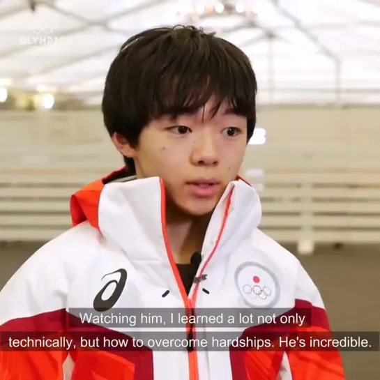 Yuma Kagiyama about Shoma Uno @ Olympic Cannel