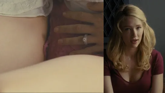 Haley Bennett Upskirt in film The Girl on the Train