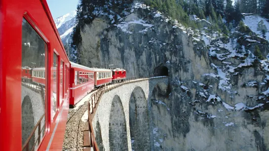 Glacier Express. «Ледниковый экспресс» по горам Швейцарии.