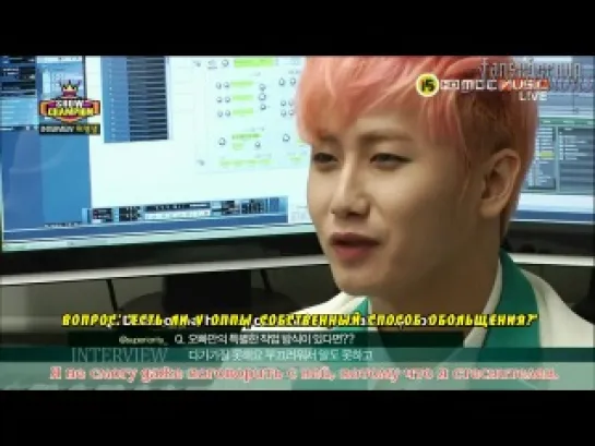 Heo Young Saeng Interview on Show Champion [рус.саб]