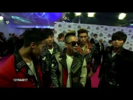 Big Bang Red Carpet Interview @ MTV EMA 2011 (English)