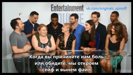 [русские субтитры] THE ORIGINALS cast interview for Intertainment Weekly Comic Con 2015