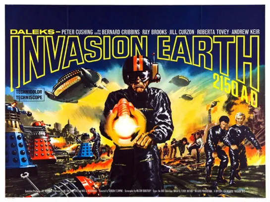 Вторжение Далеков на Землю / Daleks' Invasion Earth 2150 A.D. (1966 Великобритания) фантастика приключения дети в кино