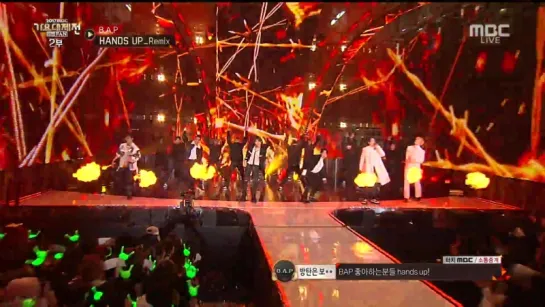 B.A.P - Hands Up (Remix ver.) @ 2017 MBC Gayo Daejejun 171231