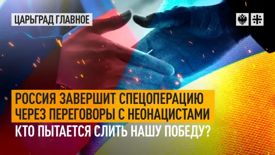 Россия завершит спецоперацию через переговоры с неонацистами - кто пытается слить нашу Победу?